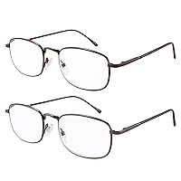 EYEGUARD High Magnification Power 2 Pairs Spring Hinge Reading Glasses  Ultra Clear Men & Women Reader(+4.50+5.00 +5.50+6.00)