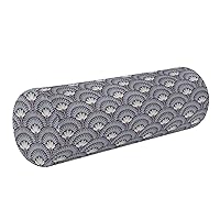 Luxury Flower Yoga Bolster Pillow Cervical Neck Roll Pillow Round Pillow Forms Cylinder Pillows for Sleeping Bed Support