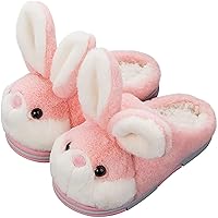 Women's Cute Bunny Animals Slippers Interesting Comfortable Furry Slippers Soft Plush Winter season Keep warm Home Slippers
