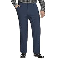 Van Heusen Mens Big And Tall Stain Shield Stretch Straight Fit Flat Front Dress Pant