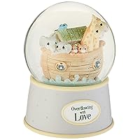 Precious Moments Baby Musical Snowglobe | Overflowing with Love Noah's Ark Musical Resin Nursery Decor