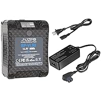 JYJZPB V Mount/V-Lock Battery - 6800mAh 99Wh 14.8V V-Mount Battery, with D-Tap Output Charger and D-Tap Cable Compatible for Video Broadcast Camera Camcorder LED Light