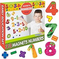 MAGDUM Magnetic Numbers for whiteboard - Fridge Magnets for Toddlers - Preschool Learning Activities Kids Magnets Refrigerator Magnets for Kids Baby Magnets Magnetic Toys Baby Toys Math Manipulatives