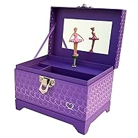 Ballerina Music Box (Heart Ballerina Music Box - Purple)
