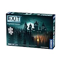 EXIT: Nightfall Manor (with Jigsaw Puzzles) | EXIT: The Game – A Kosmos Game | Family-Friendly, Jigsaw Puzzle-Based at-Home Escape Room Experience | Collaborative Game | for 1 to 4 Players, Ages 10+