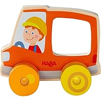 HABA 306364 – Sliding Figure Garbage Car, Grasping Toy from 10 Months