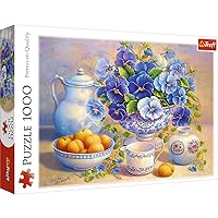 Trefl Red 1000 Piece Puzzle - Blue Bouquet/DDFA