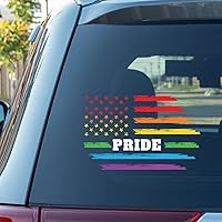 Guangpat Rainbow Pride Gay Lesbian Same Sex LGBTQ Stickers for Car Pride Lgbt Us Flag Rainbow Car Decal Window Decal Personalized Vinyl Decal Die Cut Decals Funny Laptop Stickers Bumper Stickers