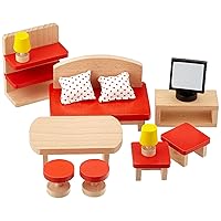Goki Doll Furniture Living Room (13 Piece)