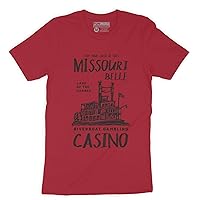 Ozark Lake Riverboat Gambling Casino Missouri Belle Vintage Men's T-Shirt Show