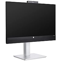 HP M24 Webcam-Monitor, 1080p IPS Display, 75Hz Refresh Rate, 23.8' Computer-Screen, 5MP-Camera with 2 Mics & Speakers, Always-On Blue Light Filter, Adjustable Stand, USB-C & HDMI, VESA-Mounting (2022)