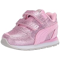 PUMA Kids Vista Hook and Loop Sneaker, Pale Pink-Pale Pink-Peachskin Silver, 6 US Unisex Toddler