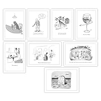Funniest New Yorker Cartoons | Box of 8 Greeting Cards | Blank Cards with Envelopes | 5x7 | Birthday, Everyday, Thinking of You, Funny cards
