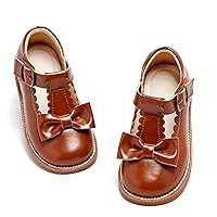 Kiderence Toddler Girls Mary Jane Dress Shoes Little Girls School Oxford Flats
