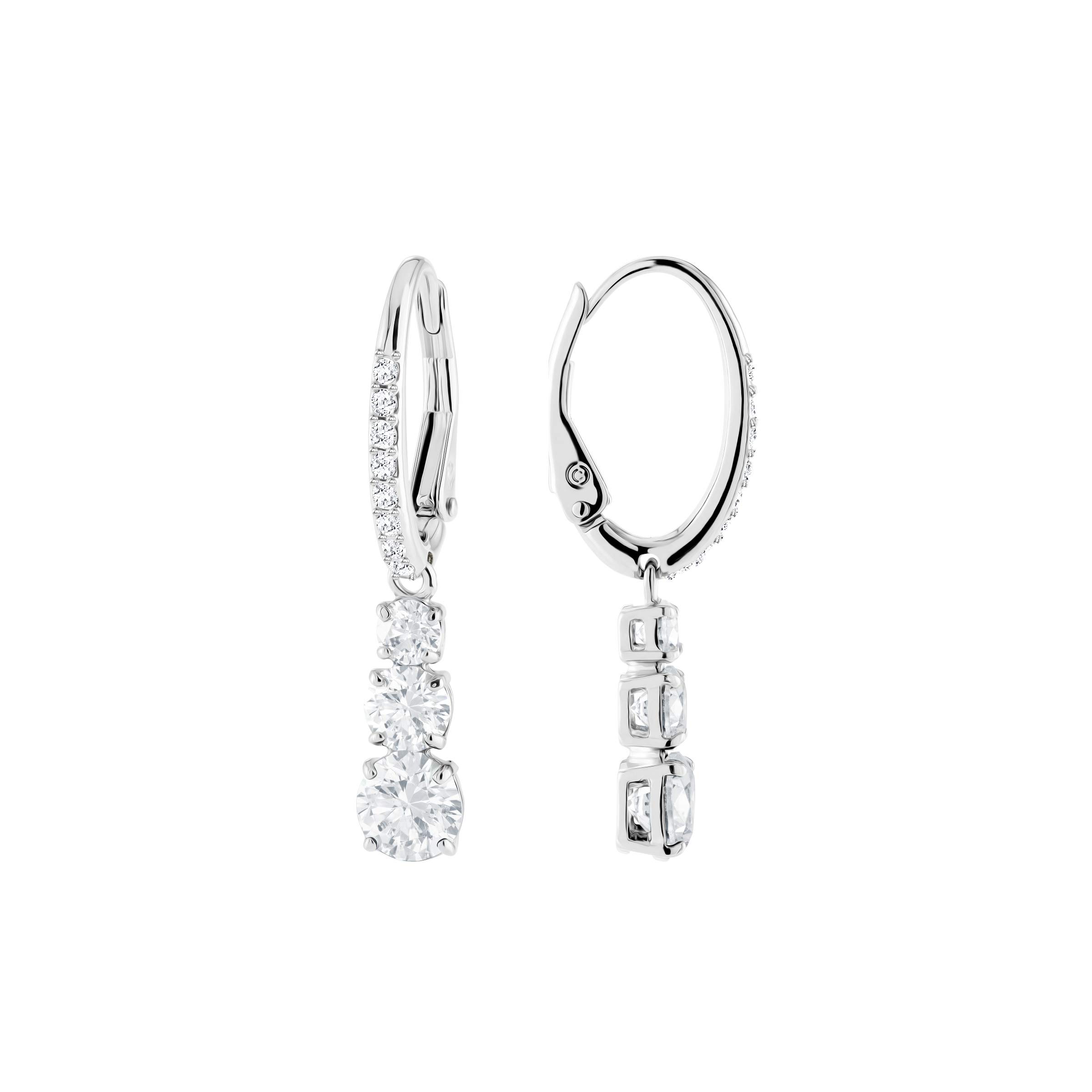 Swarovski Attract Trilogy Crystal Necklace and Earrings Jewelry Collection
