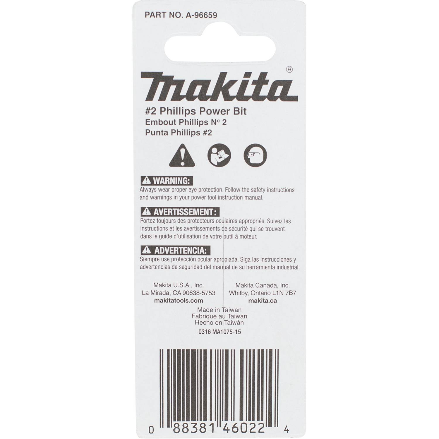 Makita A-96659 Impactx 2 Phillips 2″ Power Bit, 2 Pack
