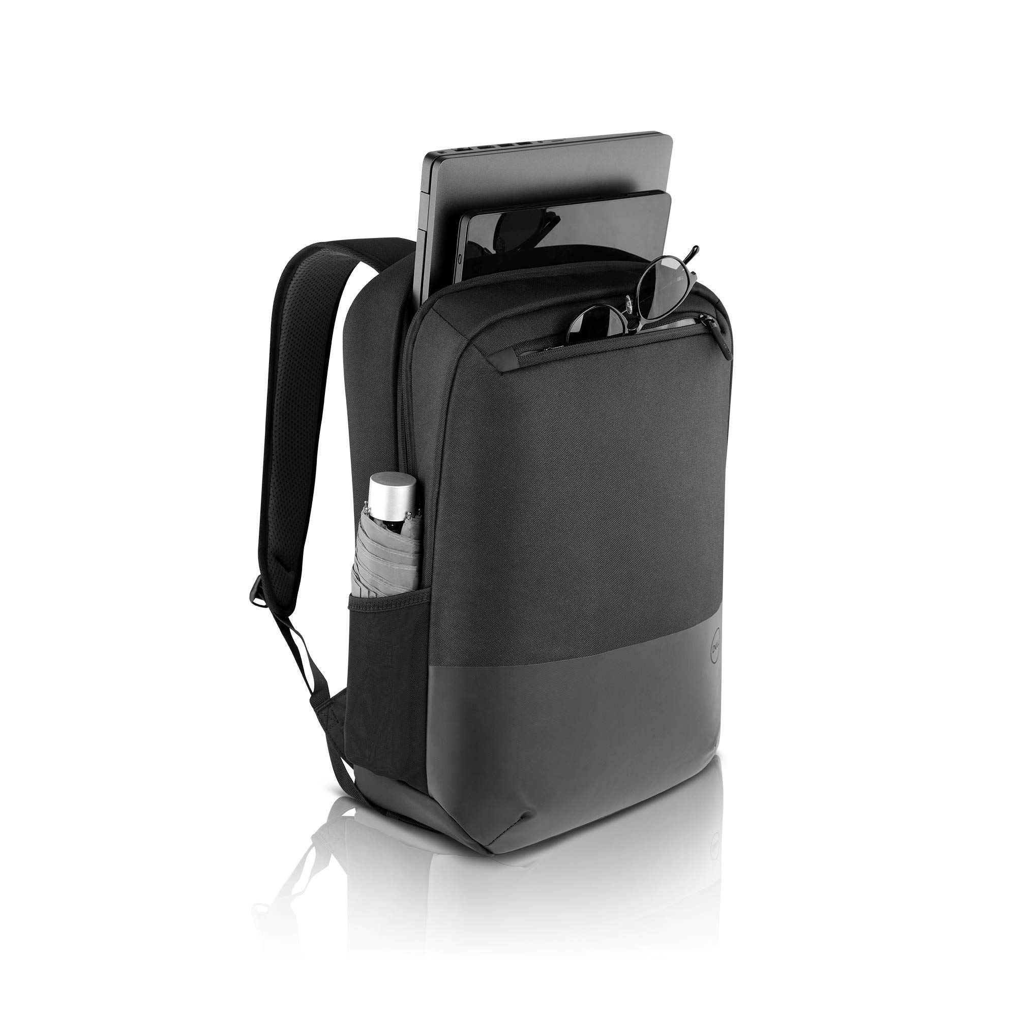 Dell Pro Slim Backpack 15-Keep Your Laptop, Tablet and Everyday Essentials securely Protected Within The eco-Friendly Dell Pro Slim Backpack (PO1520PS), a Slim-fit Backpack Designed for Work and More Black