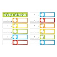 Scholastic Teacher's Friend Schedule Cards Pocket Chart Add-ons, Multiple Colors - Chart not included (TF5405)