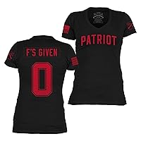 Zero F's Given Women's V-Neck T-Shirt