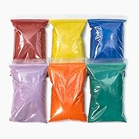 Colored Sand for Sand Art - Sand for Crafts - Vibrant Color Play Sand - Safe for Ages 3+ Fine Colorful Sand for Plants - Classroom Arts & Crafts for Kids- 6 1-lb. Bags, Assorted Colors - 6 lb. Total