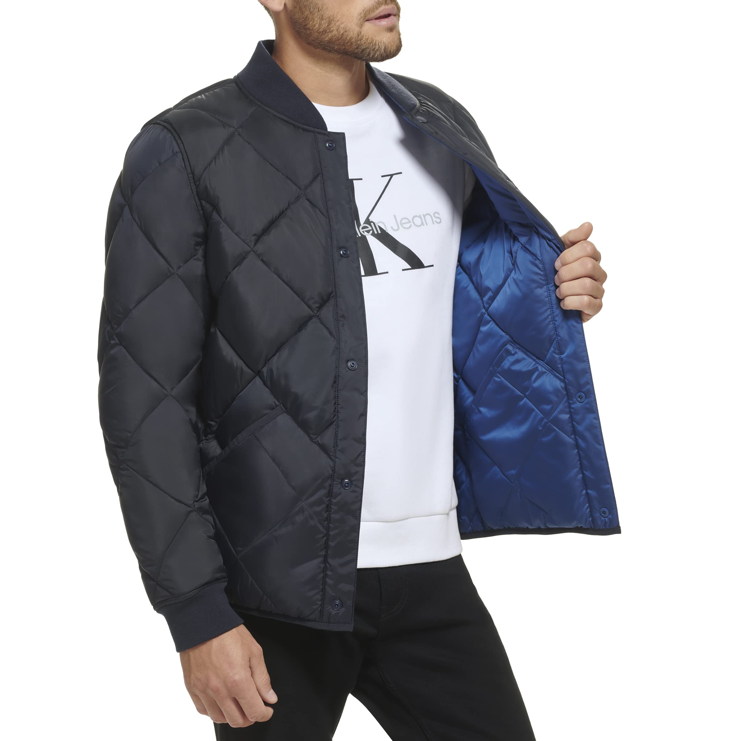 Calvin Klein Men's Reversible Diamond Quilted Jacket