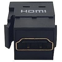 Tripp Lite HDMI Keystone Panel Mount Coupler (F/F), 8k Video @ 60Hz (4:4:4), HDCP 2.2, Black, (P164-000-KPBK8K)