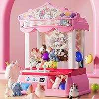 Claw Machine, Large Claw Machine for Kids, Unicorn Toys for Girls Age 4-6, Toys for Girls 8-10, 4 5 6 7 8 Year Old Girl Birthday Gifts Ideas, Pink