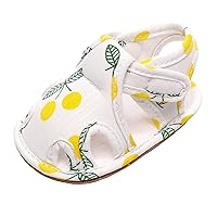 Infant Toddler Shoes Soft Sole Non Slip Toddler Floor Shoes Fruit Cherry Print Sandals Baby Summer Shoes Girls