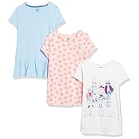 Girls and Toddlers' Short-Sleeve and Sleeveless Tunic Tops (Previously Spotted Zebra), Multipacks
