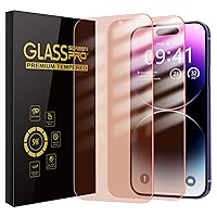 2 Pack Screen Protector for iphone 15 Pro Max [6.7 inch], New Red Light 9H Tempered Glass Screen Protector Upgraded Protection, Anti-Blue Light, Anti-Reflection, Patented Eye Protection.