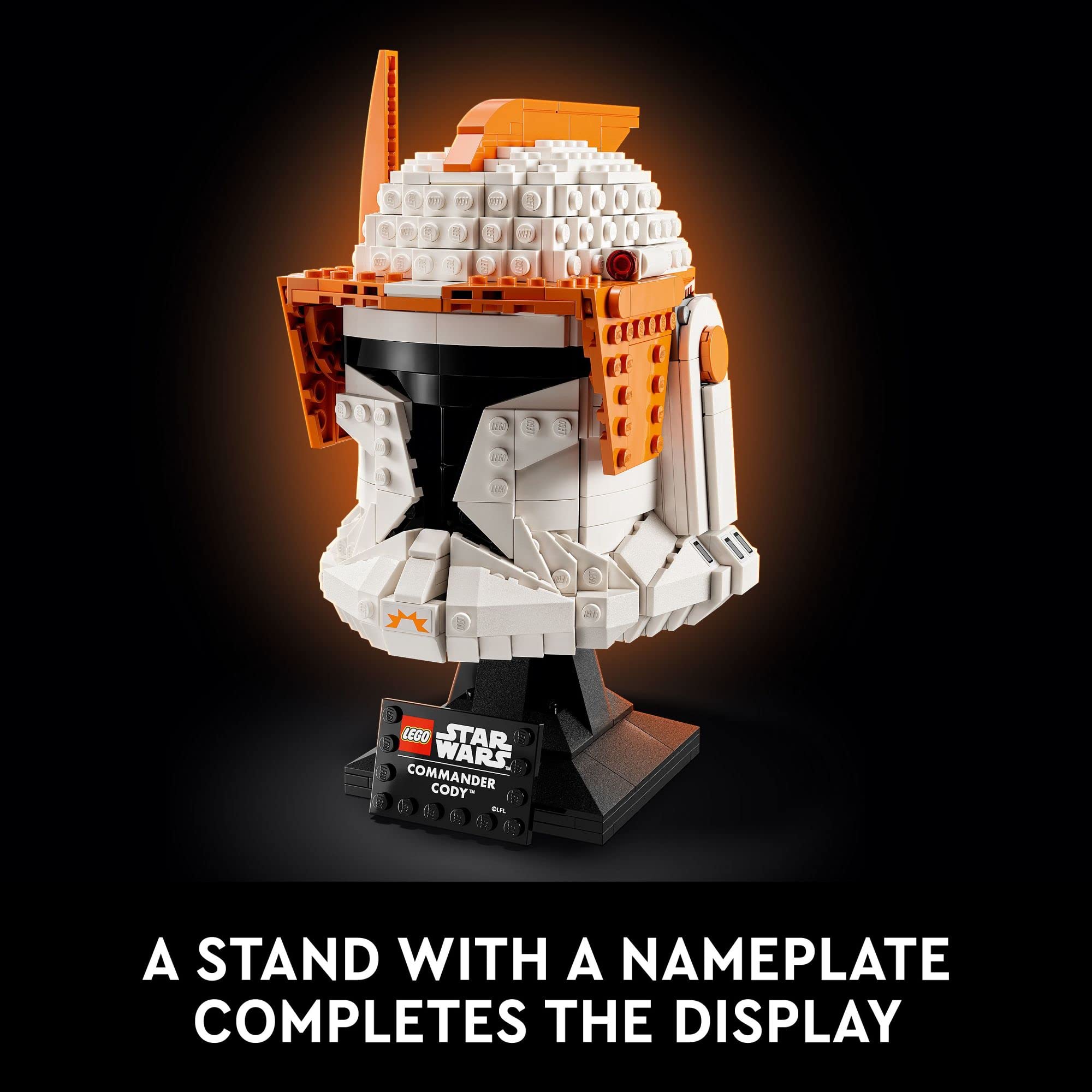 LEGO Star Wars Clone Commander Cody Helmet 75350 Collectible Building Set - Featuring Authentic Details, Office Decor Display Model for Adults, The Clone Wars Collection Memorabilia and Gift Idea