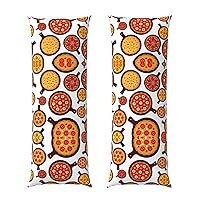 Pizza Food Print 20x54 inch Body Pillow Case,Hidden Zipper Decor Soft Large Bedding,Couch,Home Gifts