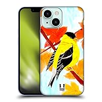 Head Case Designs American Goldfinch Autumn Birds Soft Gel Case Compatible with Apple iPhone 13 Mini