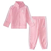 adidas baby-girls Zip Front Classic Tricot Jacket and Joggers SetZip Front Classic Tricot Jacket and Joggers Set