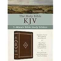 Holy Bible: KJV 5-minute Bible Study - Classic Hickory Holy Bible: KJV 5-minute Bible Study - Classic Hickory Leather Bound