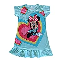 Disney Minnie Mouse Dress for Girls Toddler Kids Children's Clothes for Birthday Party Casual Sleeveless Pajamas
