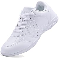 Girls White Cheer Shoes Women Lightweight Cheerleading Shoes Competition Sneakers
