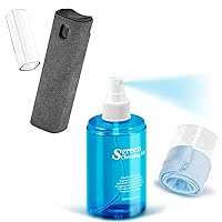 Screen Cleaner Spray and Wipe, walrfid iPad Cleaning Kit for Electronic Cell Phone, iPad, iPhone, Computer, MacBook Pro, Tablet, Monitor, LCD LED TV Flat Screen, Microfiber Cloth