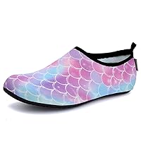 WateLves Womens and Mens Kids Water Shoes Barefoot Quick-Dry Aqua Socks for Beach Swim Surf Yoga Exercise