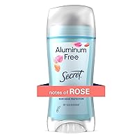 Secret Aluminum Free Deodorant for Women, Rose, 2.4 oz