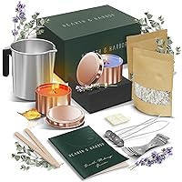 Hearth & Harbor Soy Candle Making Kit for Adults & Kids, Candle Making Supplies, DIY Candle Making Kit for Beginners, Natural Soy Wax Candle Making Kits - Complete Candle Kit, 1 Lbs