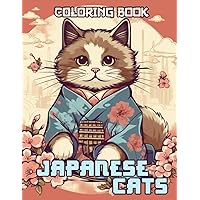 Japanese Cats Coloring Book: Delve into 30 Charming Coloring Pages, Celebrating Japanese Cats as Symbols of Good Fortune and Protection