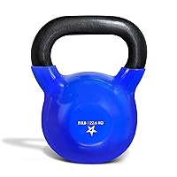 Kettlebell Vinyl Coated Cast Iron – Great for Dumbbell Weights Exercises, Full Body Workout Equipment Push up, Grip Strength and Strength Training, PVC