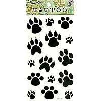 Wolf Paw Black Tattoos Temporary Waterproof For Men Women Design Arts Body Neck Chest Shoulder Legs Arm Back Stickers Removable Cartoon Painting 3D Tattoo Fake
