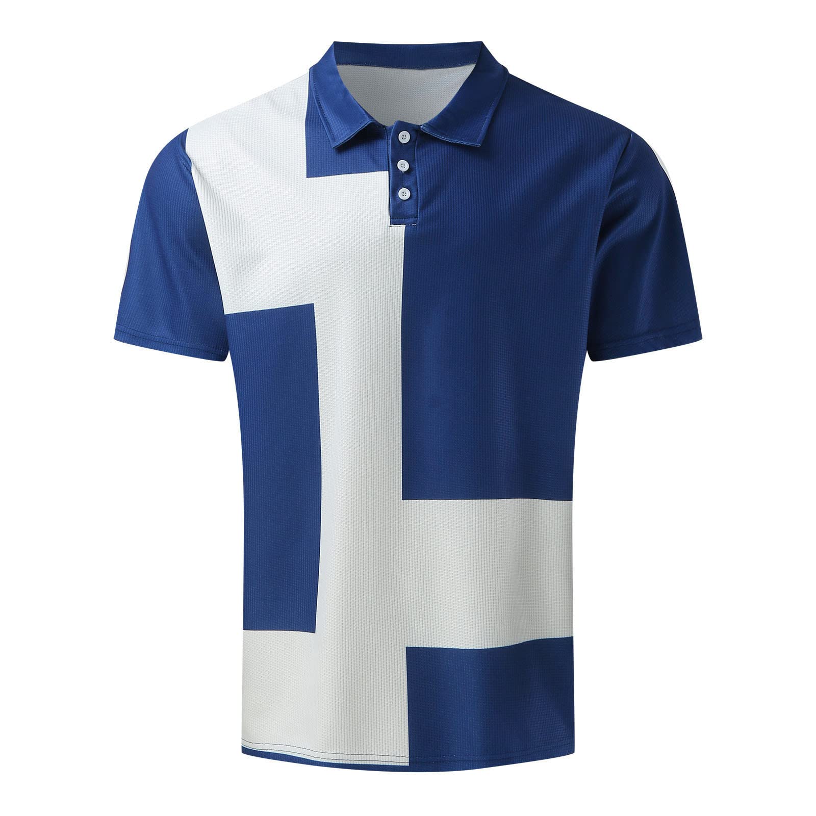 Mens Colorblock Golf Shirt Casual Short Sleeve Polo Shirts Slim Fit Workout Tee Summer Tops for Men Athletic Pullover