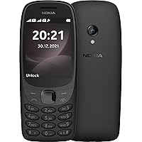 Nokia 6310 (2021) Dual-SIM 8MB ROM + 16MB RAM (GSM Only | No CDMA) Factory Unlocked 2G GSM Cell-Phone (Black) - International Version