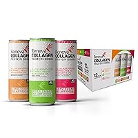 Collagen Protein Drink - 10g Collagen Peptides, Electrolytes, B-Vitamins, Zinc, and Zero Sugar (Variety Pack)