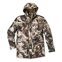 Elite Camo Hunting Jacket for Men, 3-in-1 Parka, Waterproof Insulated Rain Gear, Warm Winter Coat with Fleece Liner
