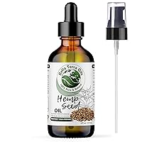 Bella Terra Oils Hemp Seed Oil. 4oz. 100% Pure. Cold-pressed. Unrefined. Non-GMO. Chemical-free. Soothes Dry Skin. Rich in Omega 3, 6. Natural Moisturizer for Hair, Skin, Beard, Stretch Marks