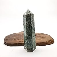 521g Natural Aquatic Agate Crsytal Obelisk/Quartz Crystal Wand Tower Point Healing